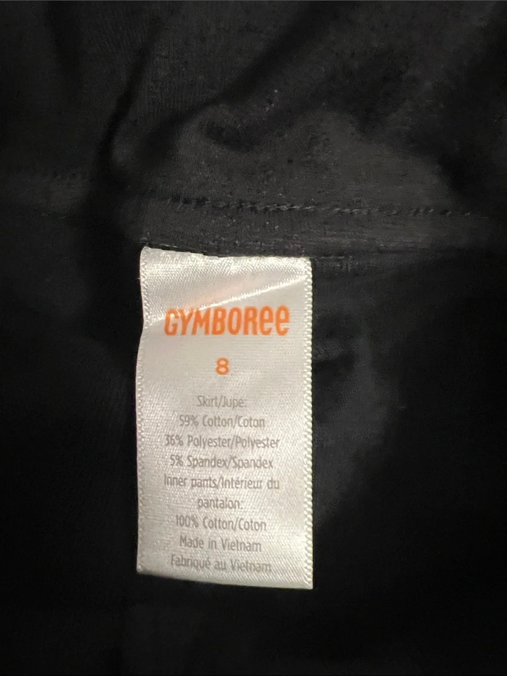 Gymboree Uniform Black Bow-Accent Skort